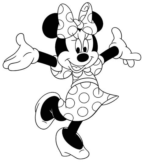 Mini Desenho Para Colorir - 50+ Desenhos para colorir da Minnie - Dicas Práticas