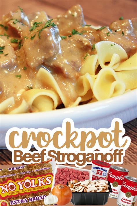 Slow Cooker Beef Stroganoff - Mom's Cravings