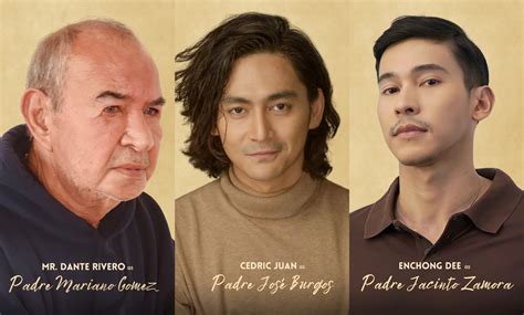 Dante Rivero, Cedric Juan, Enchong Dee to star in ‘GomBurZa’ film