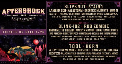 AFTERSHOCK FESTIVAL: Sunday Lineup – ZRockR Magazine