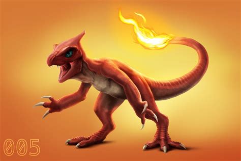 Charmeleon Realistic Fan Art (OC) : r/pokemon