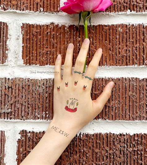 Tiny Tattoo / Set of 21 Temporary Tattoo / Temporary Tattoo / - Etsy
