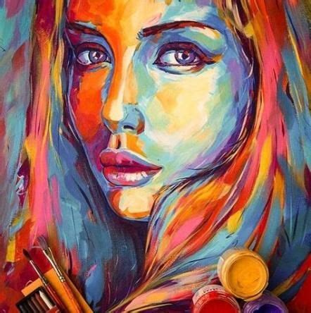 painting  beginners poster color  ideas portrait art painting
