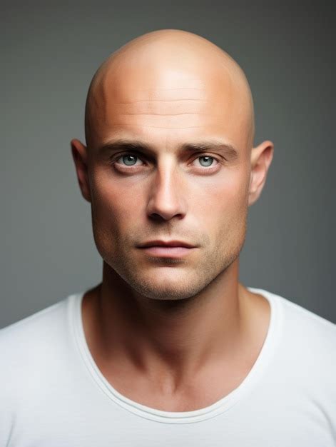 premium photo portrait   beautiful man natural  clean face
