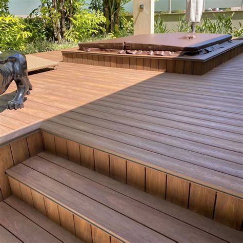 Deck de Madera Plástica, Deck de plastico para exterior