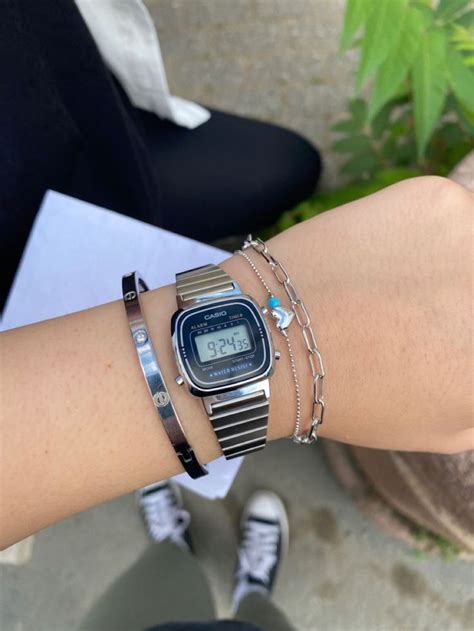 Casio saat | Casual watches women, Vintage watches women, Silver ...