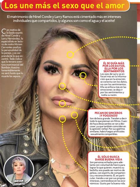 Análisis revela: "Ninel Conde y Larry Ramos son unidos por el sexo"