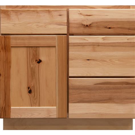 Faircrest Knotty Hickory Shaker 36" RH Vanity Base | Home Outlet