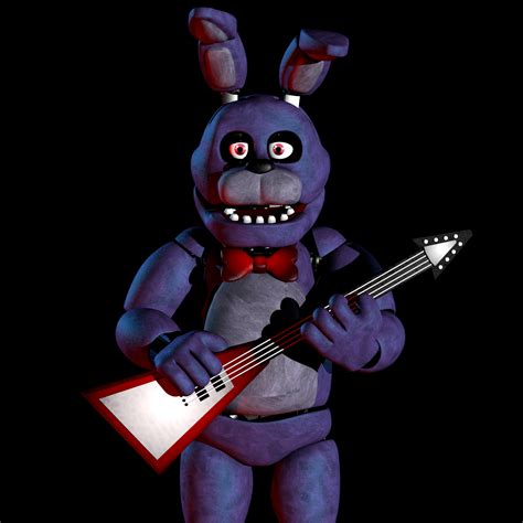 Bonnie render remake except he has his new guitar design : r