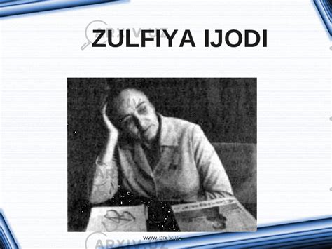 Zulfiya - Adabiyot - Slaydlar