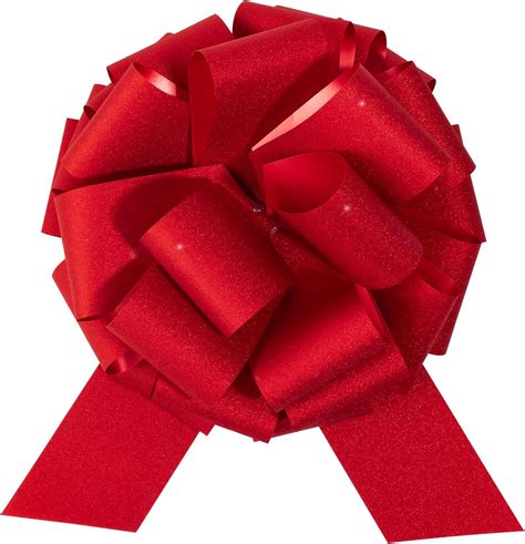 amazoncom lezakaa  red gift bow giant glitter pull bow car bow