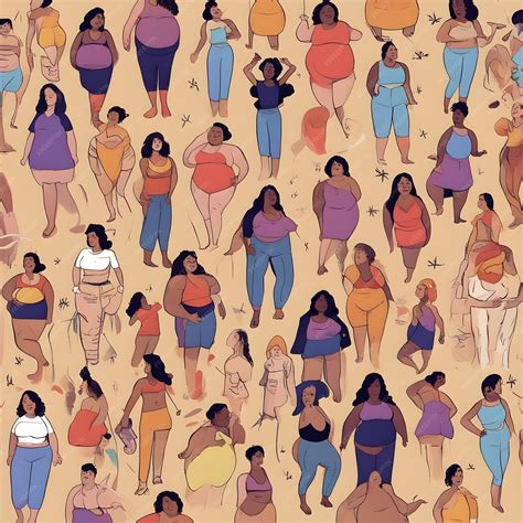 Premium AI Image | Body positive beyond stereotypes pattern
