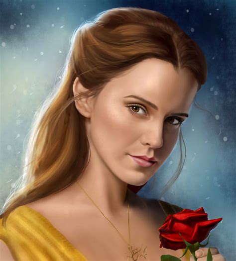 beauty   beast belle emma watson  caitykitty  deviantart