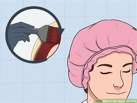 how to dye hair red and black