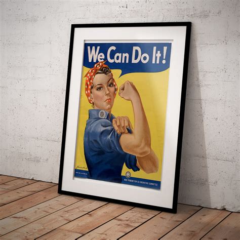 We Can Do It. Rosie the Riveter | Vintage Propaganda Poster | Just Posters