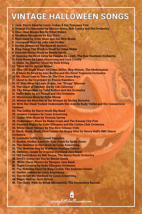 40 vintage halloween songs – Artofit