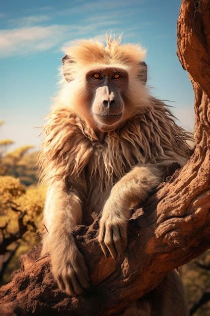 Premium AI Image | Monkey in natural habitat