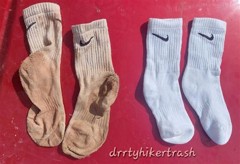 3 weeks vs brand new side by side comparison : r/superwornsocks