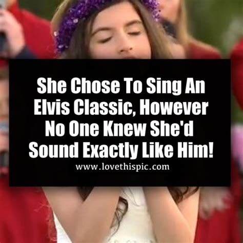 She Chose To Sing An Elvis Classic, However No One Knew She'd Sound ...