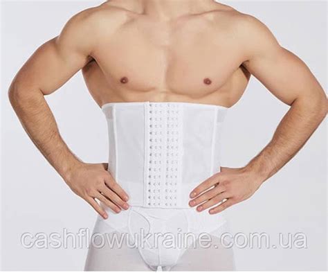 Купить Мужской корсет для утяжки живота White 7023 M Белый, цена 870 ...