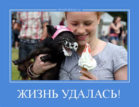 Демотиватор ЖИЗНЬ УДАЛАСЬ!