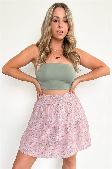 Kind Memories Smocked Floral Tiered Skirt - FINAL SALEMadison + Mallory