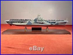 franklin mint uss yorktown wwii essex cv  aircraft carrier model