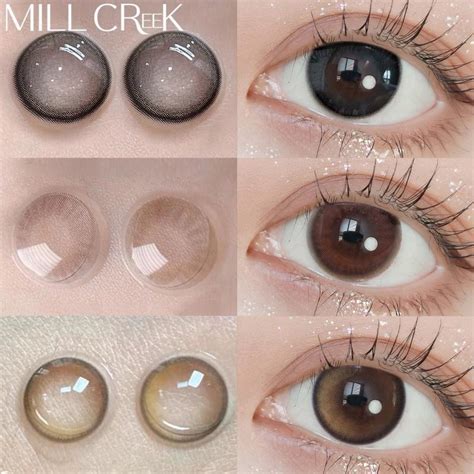 Купить Mill Creek Myopia Контактные линзы Черный Малый диаметр 14,2 мм ...