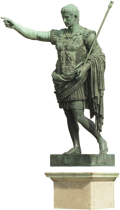 Download Bronze Statue Augustus Imperator | Wallpapers.com