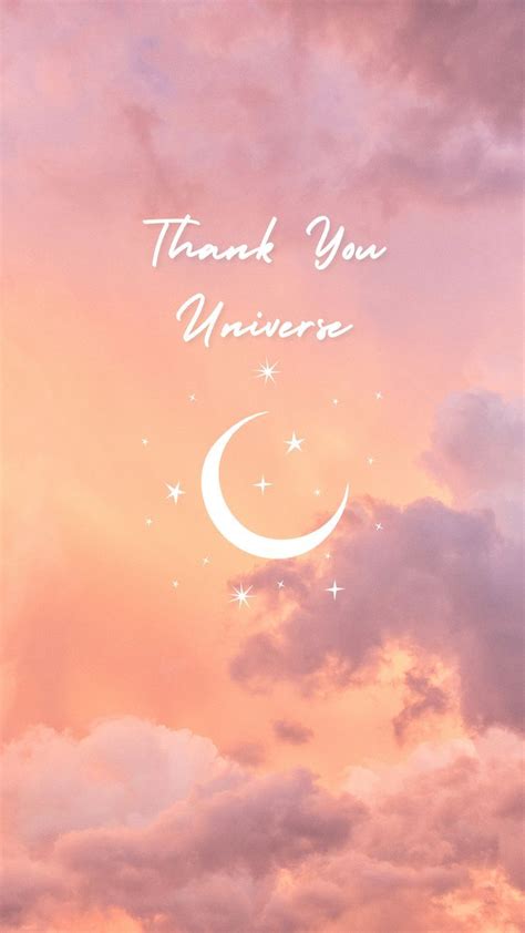 Thank You Universe Wallpaper | Manifesting Quotes | Positive ...