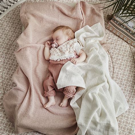 Cellular Blanket - Powder Pink | Elodie