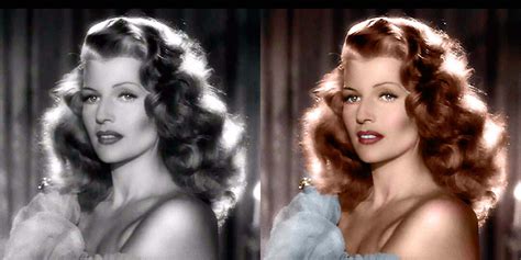 Rita Hayworth - Gilda (1946) : Colorization