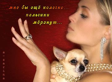 Анимационная картинка, открытка Любительница драгоценностей. Гиф # 212473