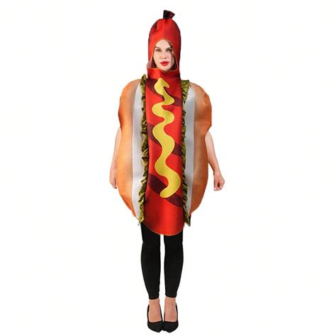 adult big hot dog costume halloween cosplay party costumes women couple