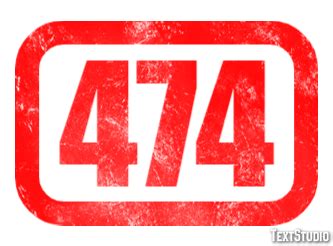 474 Text Effect and Logo Design Number