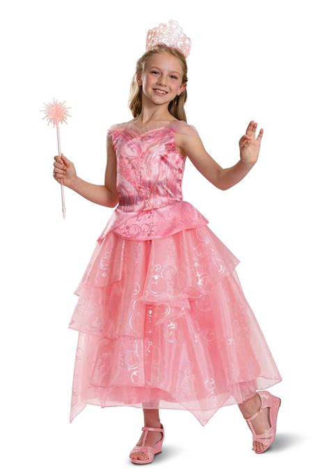 Wicked Deluxe Glinda Girl's Costume | Wicked Costumes