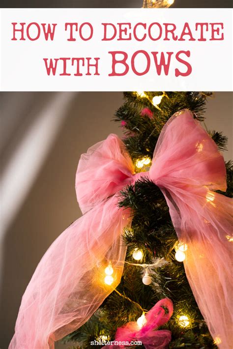 how to make bows for xmas tree