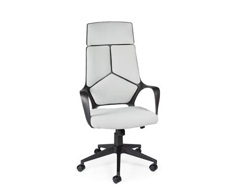 Кресло IQ Black plastic grey, Кресло IQ черный пластик серая ткань ...