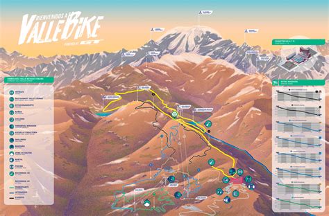 Valle Nevado Trail Map
