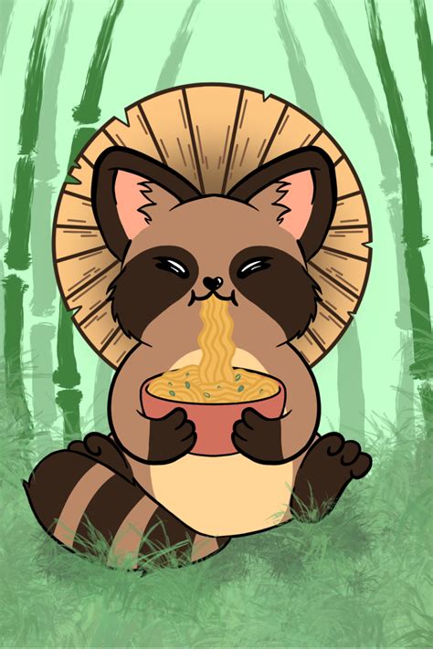 Hungry Tanuki Art Print | Etsy in 2021 | Art prints, Digital art prints ...