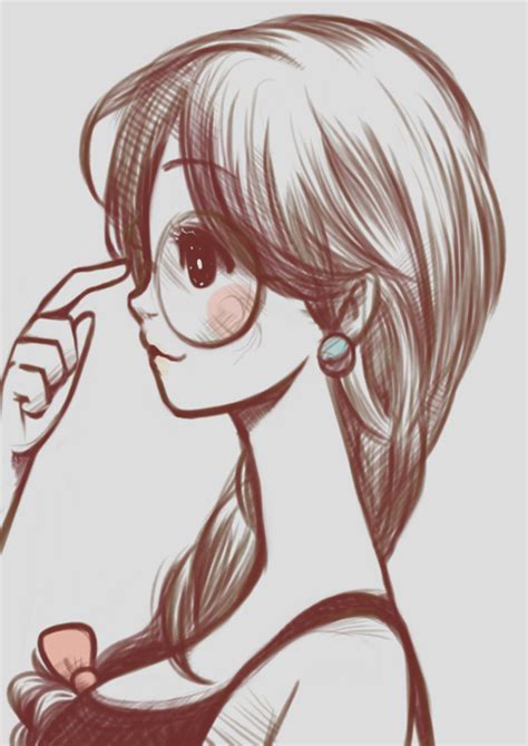 DRAWINGS OF GEEK AND NERD | Drawings, Cute nerd, Girl drawing