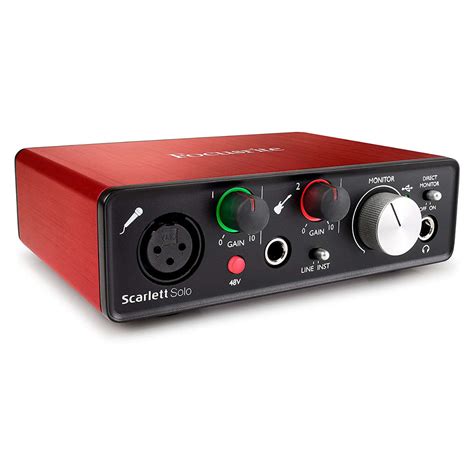 focusrite scarlett  solo interfaz de audio usb  planet