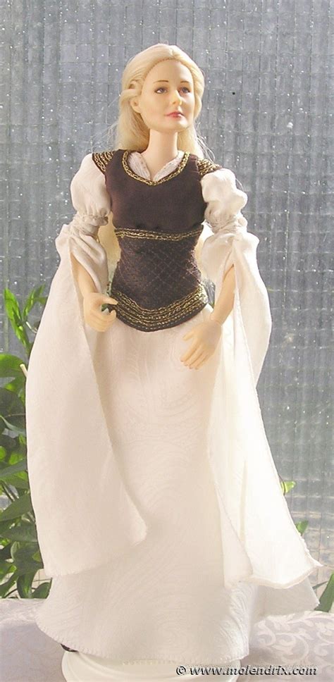 eowyn shieldmaiden outfit lotr ooak dress  barbie doll