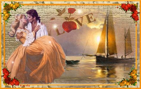 Поцелуй - анимационные картинки и gif открытки | Romantic gif, Couples ...