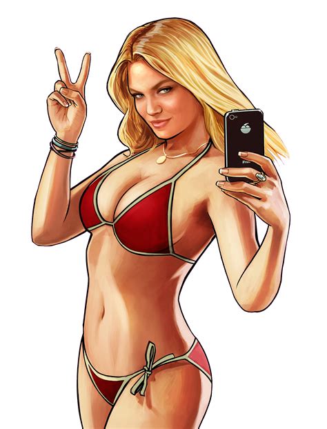 Blonde Girl (Grand Theft Auto: V) #digitalCurves by xmasterdavid on