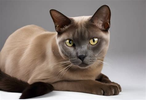 A view of a Burmese Cat stock illustration. Illustration of kitten ...