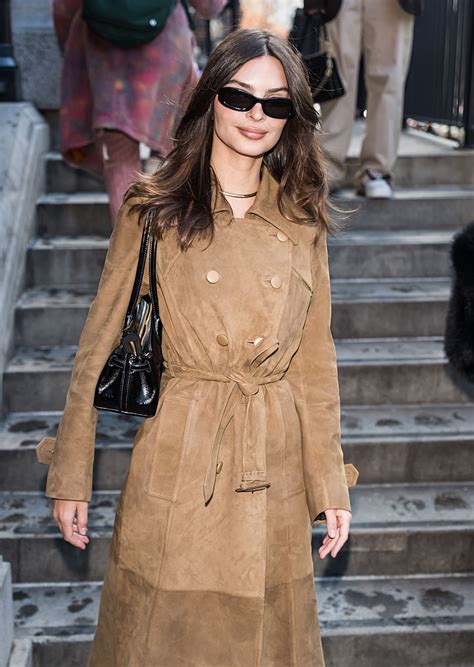 Emily Ratajkowski’s Luxe Suede Look Defines Winter 2025 • CelebMafia