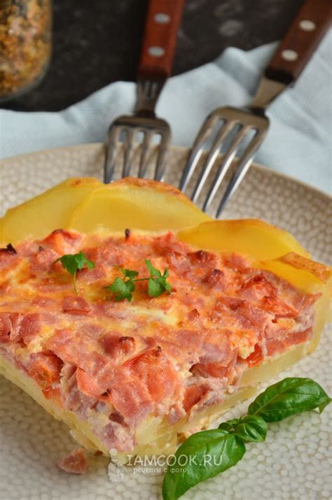 Картофельный киш с ветчиной и сыром — рецепт с фото | Киш с ветчиной ...