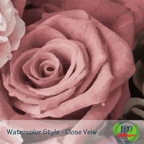 Rose Flowers Wallpaper. Floral Wallpaper Removable. Roses - Etsy