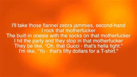 Macklemore- Thrift Shop [Lyrics on screen] - YouTube